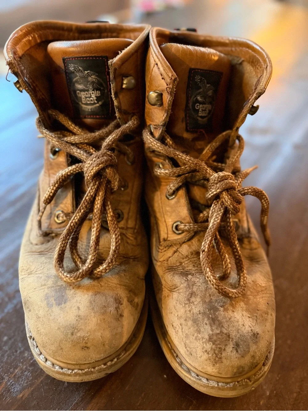 Georgia Boot BarraCuda Gold Leather Work Boots - EU 42 9W